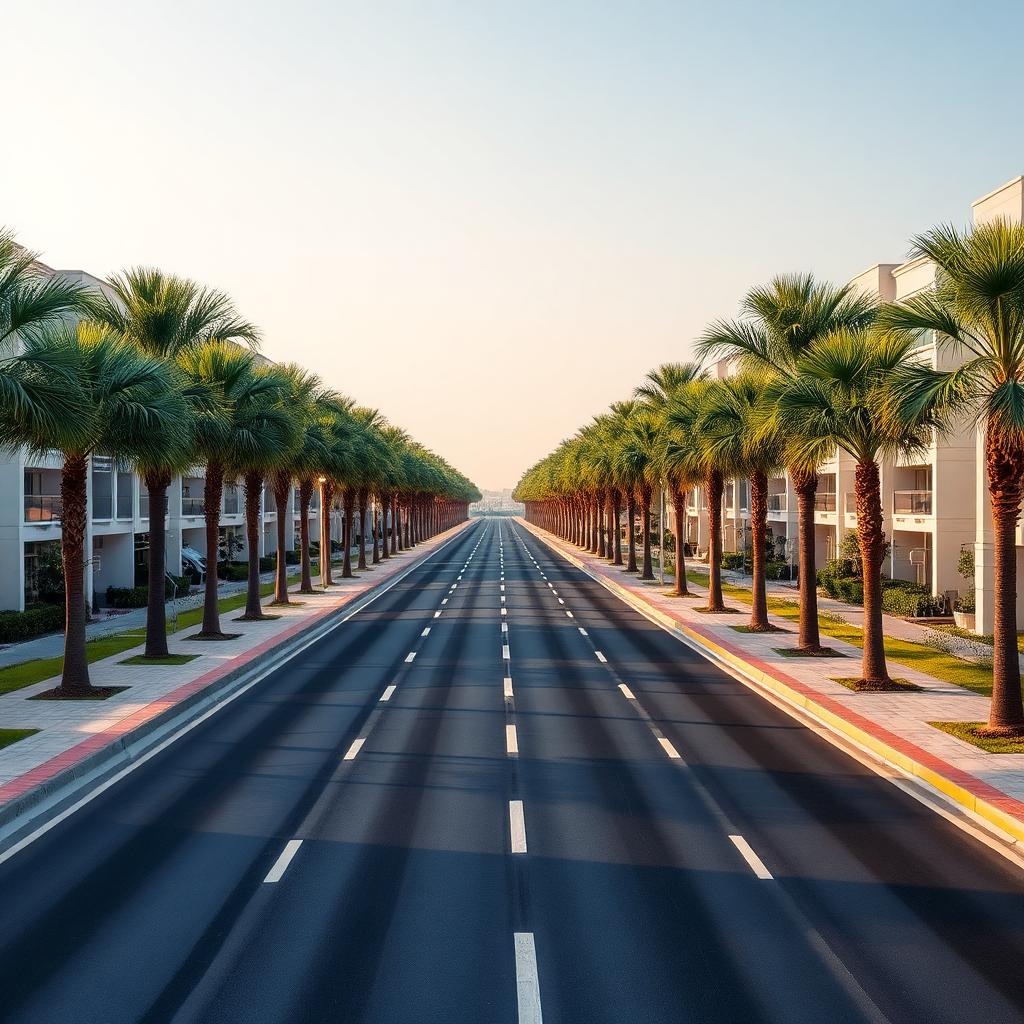Wide Carpeted Roads at Grand Residencia Lahore